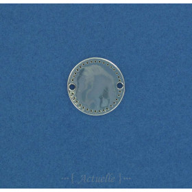 Médaille ronde points gravés 20mm