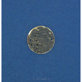 Médaille ronde martelée 20mm PO