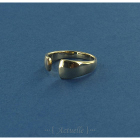 Bague bouts arrondis martelés PO