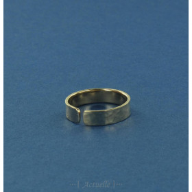 Bague tube martelée ouverte 5mm PO