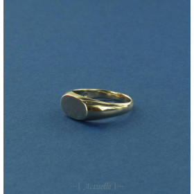 Anillo sello ovalado golpeado