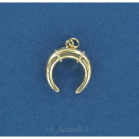 Colgante doble cuerno 26mm