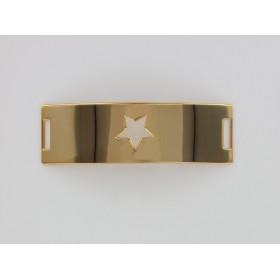 Barrette Incurvée Etoile Evidée PO