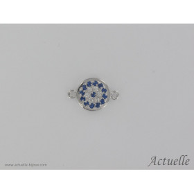 Cercle pavé CZ Bleu