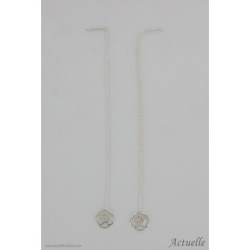 Boucle d'oreille chaine arabesque