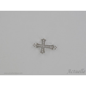 Croix serti à grain 16x10