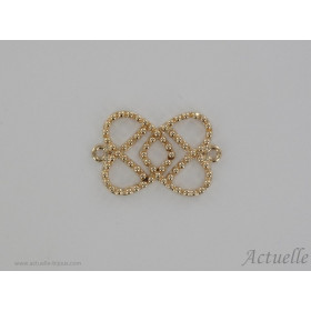 2 coeurs Entrelaçés boule PO