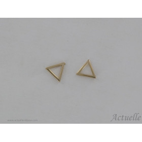 Earrings openwork triangle GP
