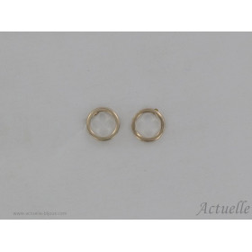 Earrings openwork circle GP