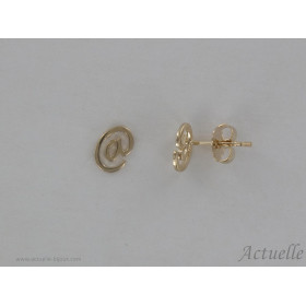 Earrings openwork arobase GP