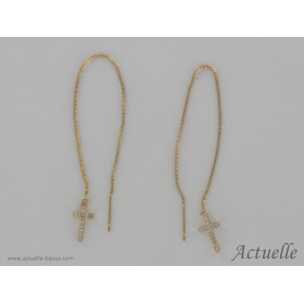 ChainCross CZ Gold plated