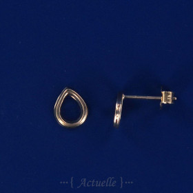 Earring Drop Openworked 8 mm