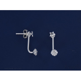 Pendientes estrella 3mm & CZ Up&Down