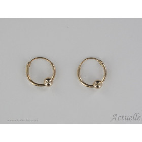 Earring  ball 12mm GP