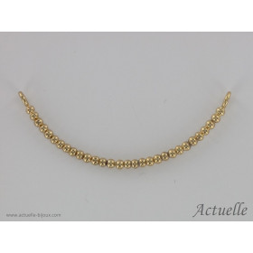 Semi-bangle with beads
