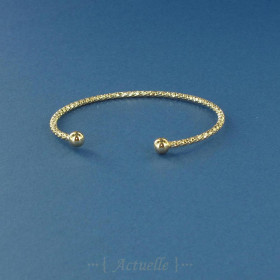Pulsera multi facetas doble bolas