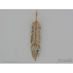 Feather with turquoise GP
