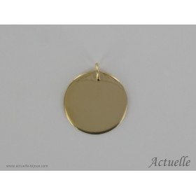 Médaille 25mm ronde et plate
