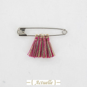 Fuschia tassel & gold thread GP