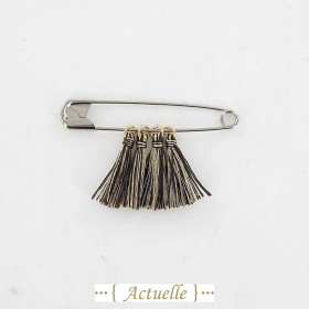 Chocolate tassel & gold thread GP