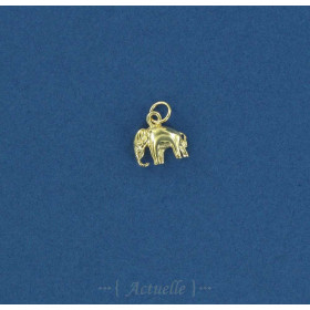 Smooth elephant pendant GP