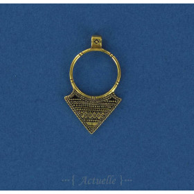 Pendentif anneau touareg triangle PO