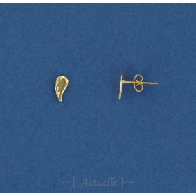 Pendientes alas lisas 7 mm