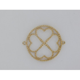 Arabesque Clover circle beads topping
