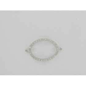 Ovale Ajouré 20mm CZ