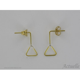 Wired Earring in square profile GP