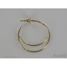 Earring demi lune 25mm GP