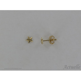 Little earring stars 5mm GP