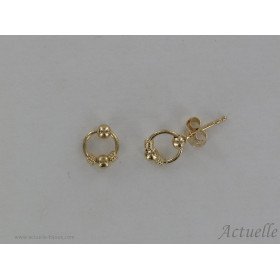 Earring with movable ring afrika 8mm GP