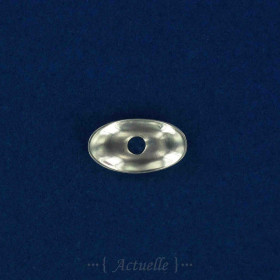 Pastille incurvée ovale martelée et ajourée