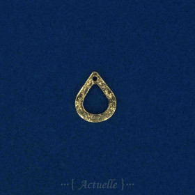 Pendentif goutte ajourée brut PO