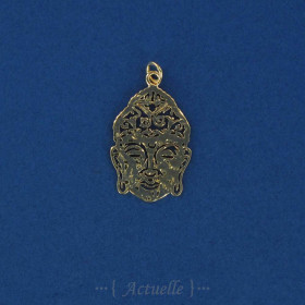 Pendentif tête de bouddha martelée PO