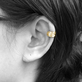 Triquetra ring ear cuff GP