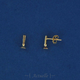 Returned pyramid studs earrings GP