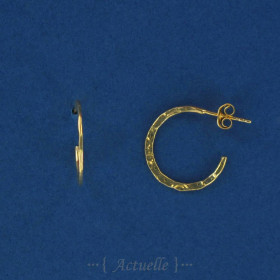 Pendientes criollas golpeada 20mm