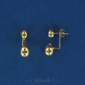Double full drop studs earrings GP
