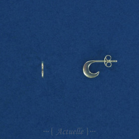 Moon studs earrings 8mm