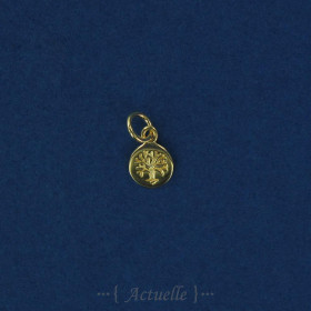 Pendentif gravure arbre 7mm PO