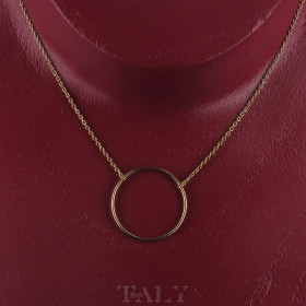Necklace 1 large rings 25 x 42 GP