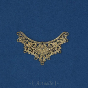 Dentelle fin col V 35x22mm PO