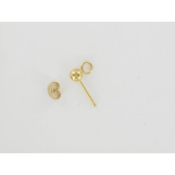 Tige boule 4mm+ann.brisée4mm+poussette