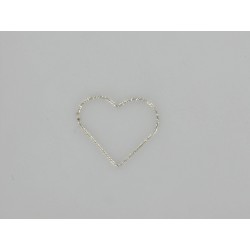 10pza corazón 25x23mm diamantado