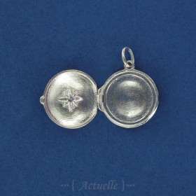 Pendentif cassolette étoile du nord serti Zirconium blanc