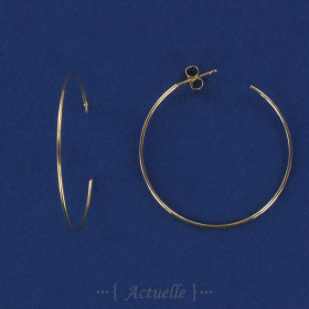 BO créoles ouvertes fine 40mm PO