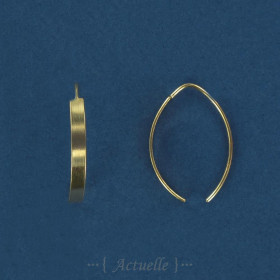 Plate hook earring 25mm
