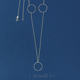 Necklace 3 rings 25 x 80